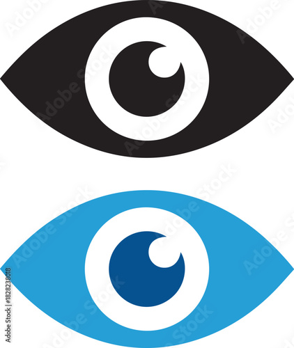Eye icon silhouette