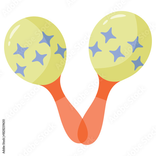 Juggling items circus performance isolated vector illustration on white background