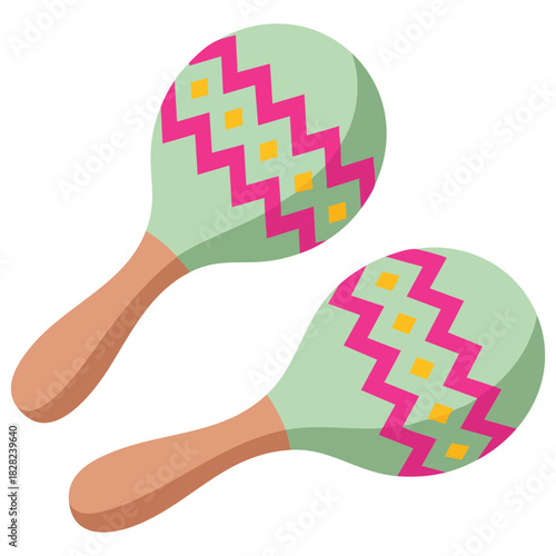 Circus juggling tools and equipment isolated vector illustration on white background