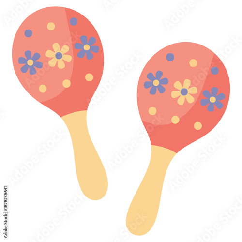 Juggling accessories circus equipment isolated vector illustration on white background