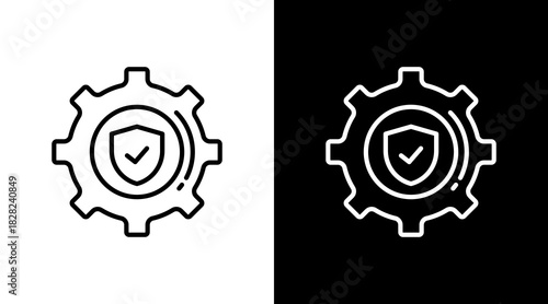 Development White Icon Set Design