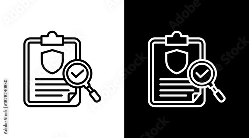 Testing White Icon Set Design