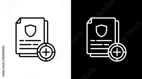 Calibration White Icon Set Design