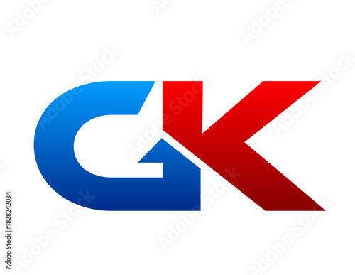 GK letter image logo