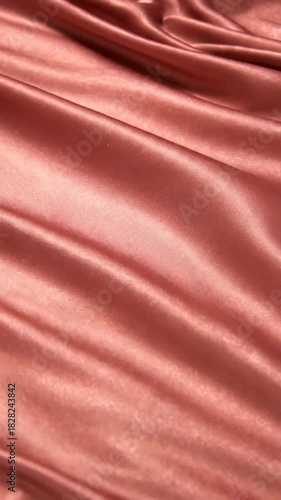 Wallpaper Mural Elegant flow of lustrous satin fabric in shades of brown and red Torontodigital.ca