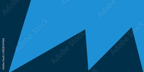 Sharp Triangular Pattern Blue Vector Background Illustration. A series of sharp, jagged triangular peaks in a bold navy and blue palette.