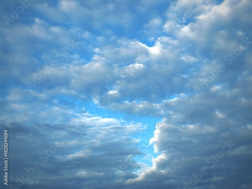 blue sky with clouds