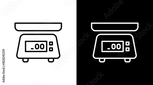 Calibration White Icon Set Design