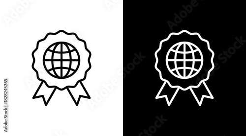 Iso Standards White Icon Set Design