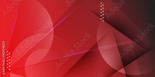Fluid red background. Modern graphic design element circles style concept for banner