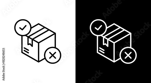 Product Testing White Icon Set Design