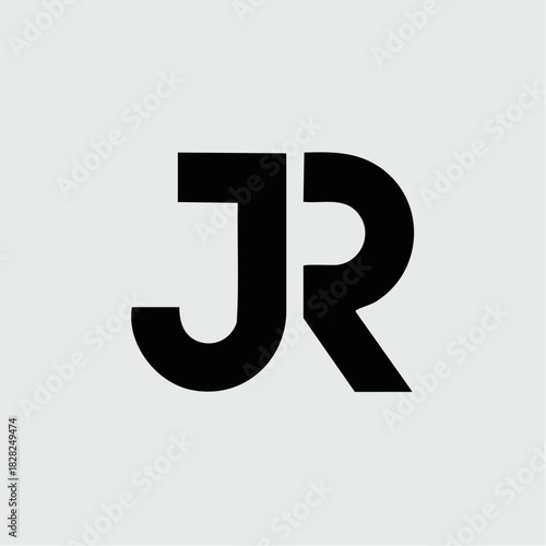 Black bold JR monogram logo on a light grey background, representing initials or a brand.