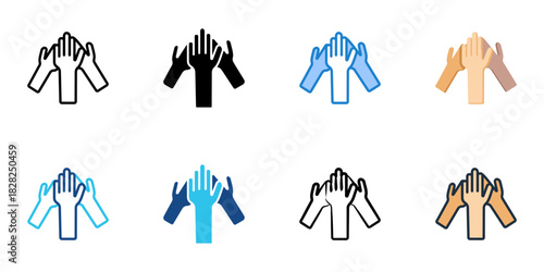 Inclusivity icon set multiple style vector collection
