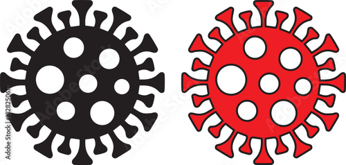 unique Virus cell icon