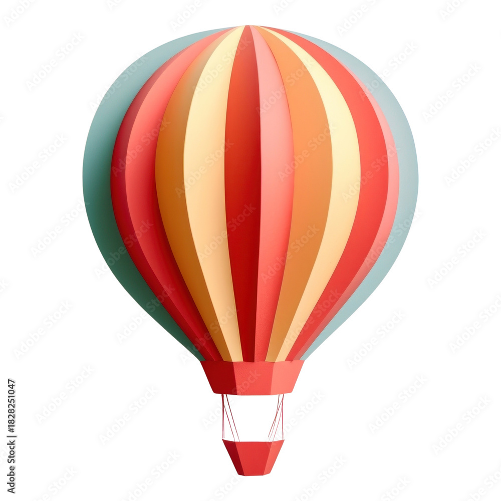 Naklejka premium PNG Hot air balloon aircraft transportation celebration.