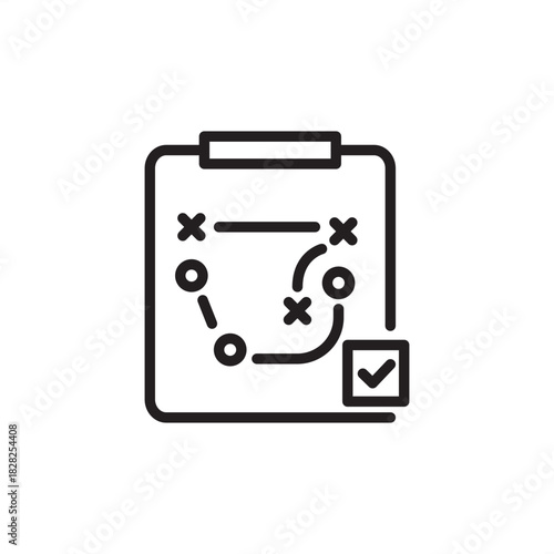 Scenario planning icon symbolizing strategic foresight, potential future pathways, contingency development, represent business planning, risk assessment, organizational adaptability, market analysis.