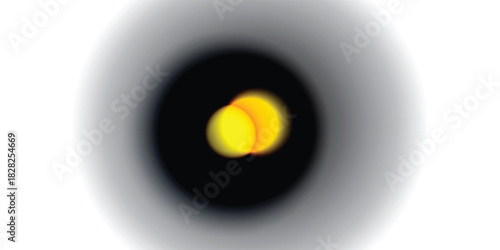 Vector circle shape enclosed in a logo shape. Elegant circle art