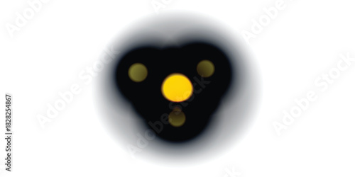 Vector circle shape enclosed in a logo shape. Elegant circle art