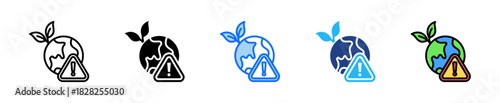 Environmental Awareness Icon Set Multiple Style Collection