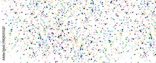 Celebration background, gold confetti border, party banner