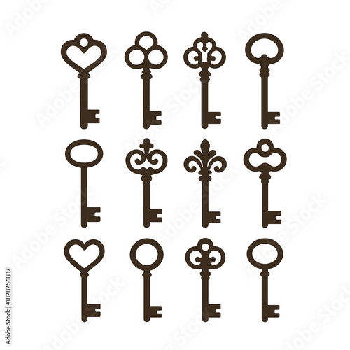 set of keys
Keys sets
Illustration of 
Graphic design 
Vector design 
