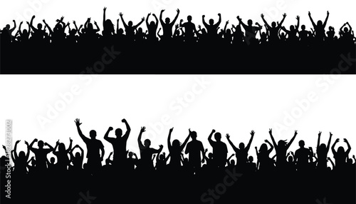  Vector Crowd Celebration Silhouette for Concerts, Festivals, and Energetic GatheringsVector Crowd Celebration Silhouette for Concerts, Festivals, and Energetic GatheringsVector Crowd Celebration Silh