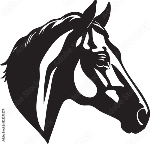 Cheval Tête Silhouette