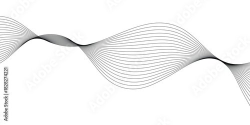 simple black blend line wave design for banner poster background.