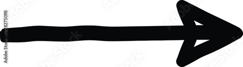 Simple black arrow pointing right a versatile graphic element for direction and guidance