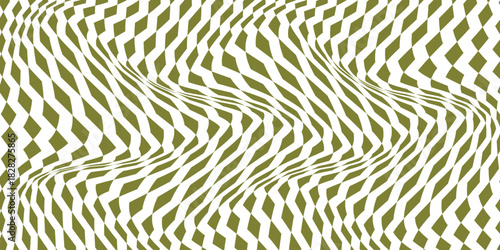 simple olive rhombus wave pattern for banner poster background.