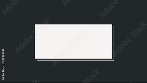 Rectangle frame background, black geometric design vector