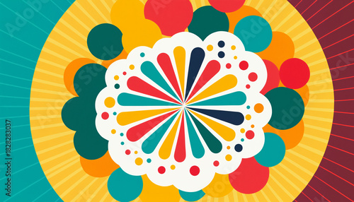 colorful abstract geometric...