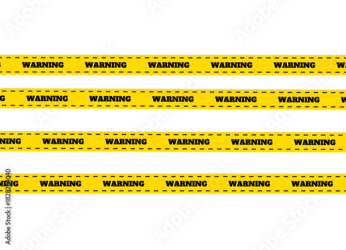 yellow caution tapes. caution tape on black background. yellow caution tape. police line do not cross
