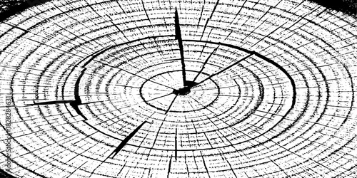 wood grungy abstract texture background with chaotic black ink splatters. scratches and scattered stains on a white surface. the design feels raw, distressed, and messy.