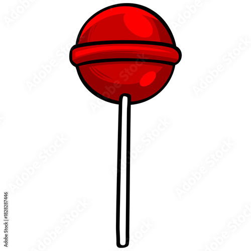 Lollipop Candy Cartoon Illustration Vector