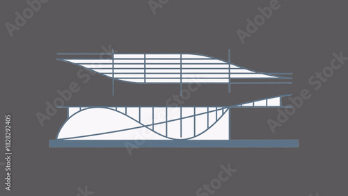 Shear Force and Bending Moment Vector Diagram