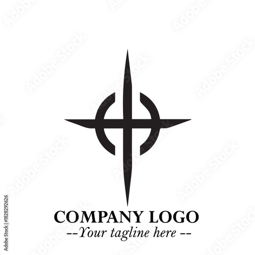 Sleek Electrical Logo Symbol on a Clean White Background for Modern Branding Design Elements Art