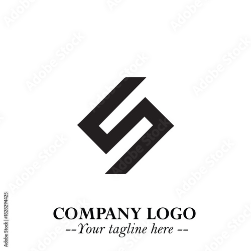 Sleek Electrical Logo Symbol on a Clean White Background for Modern Branding Design Elements Art