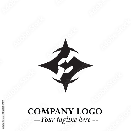 Sleek Electrical Logo Symbol on a Clean White Background for Modern Branding Design Elements Art