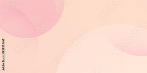 Abstract circle modern minimalist pink and yellow gradations. Minimum banner size design. Simple arts.