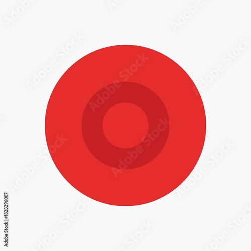 Concentric red circles with varying shades and opacity.