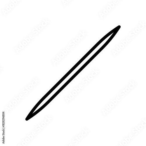 tooth stick sign symbol vector template icon