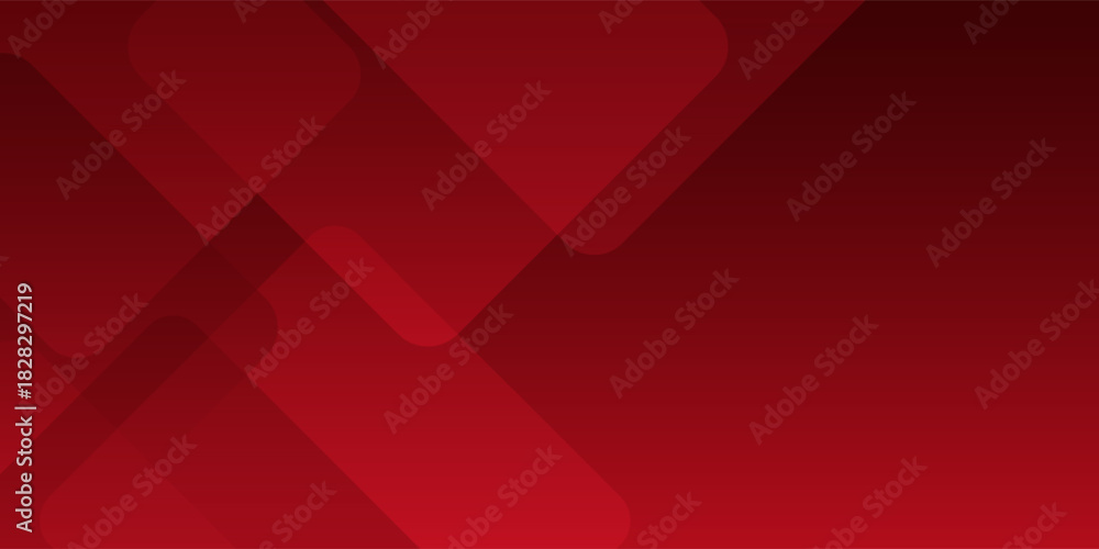 Fototapeta premium Red modern element abstract on red gradient background. Simple digital concept. Vector illustration. EPS10
