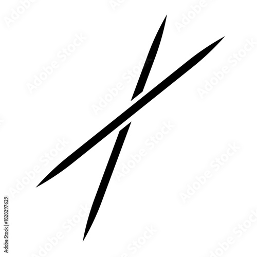 tooth stick sign symbol vector template icon