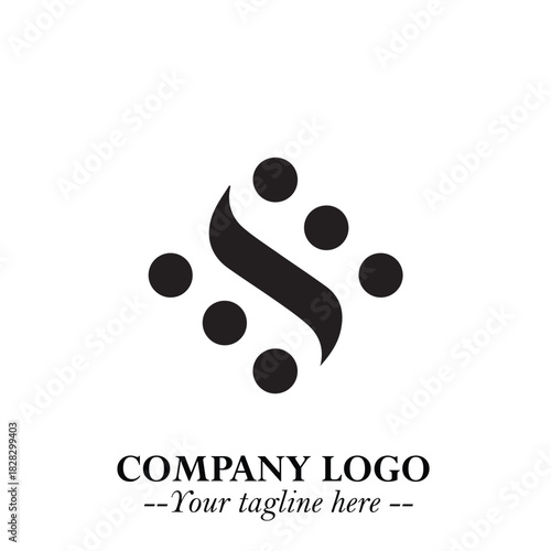 Sleek Electrical Logo Symbol on a Clean White Background for Modern Branding Design Elements Art