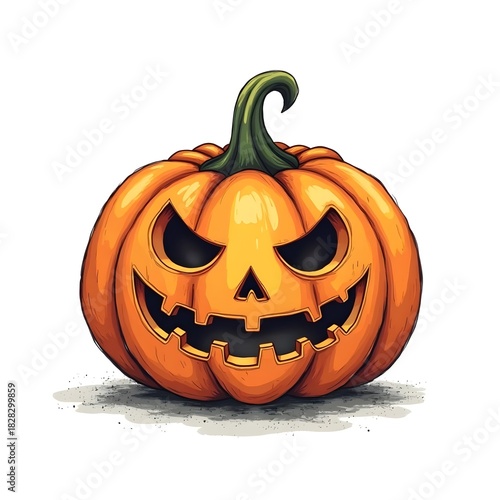 Grinning Jack O’ Lantern – Halloween Vector