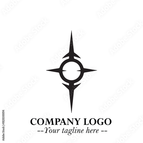 Sleek Electrical Logo Symbol on a Clean White Background for Modern Branding Design Elements Art