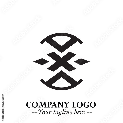 Sleek Electrical Logo Symbol on a Clean White Background for Modern Branding Design Elements Art