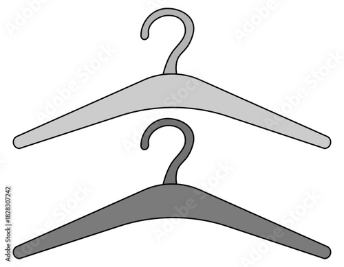 シンプルなハンガーのアイコン素材　