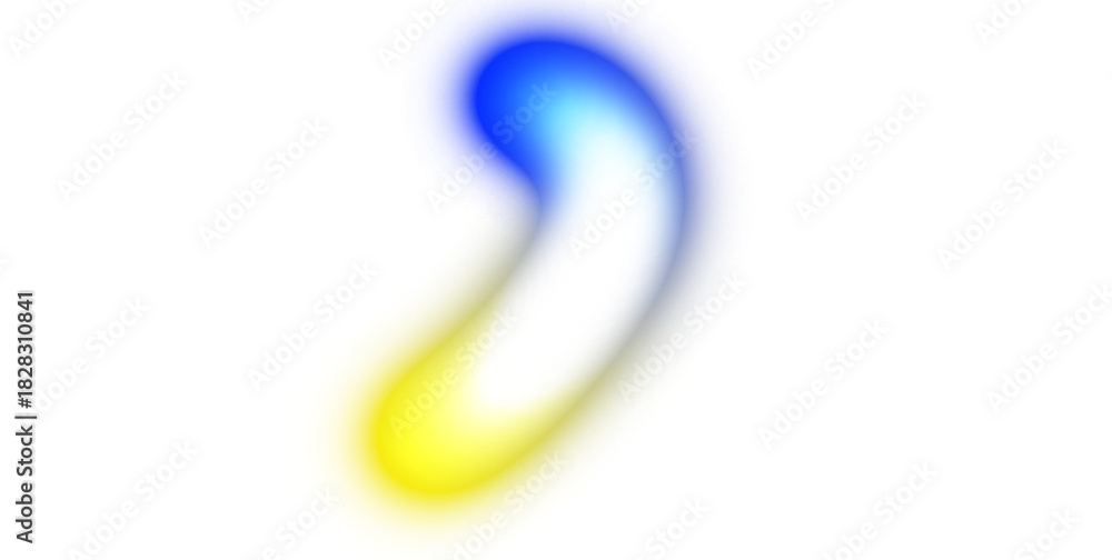 Obraz premium Abstract glowing neon light streak rays on transparent background. Glowing light flow wave multicolour gradient shape cutout PNG overlay. Light beams flow wave shaped.